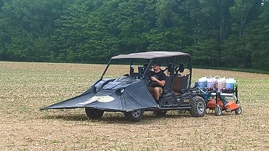 Agbot Challenge Vehicle in the field